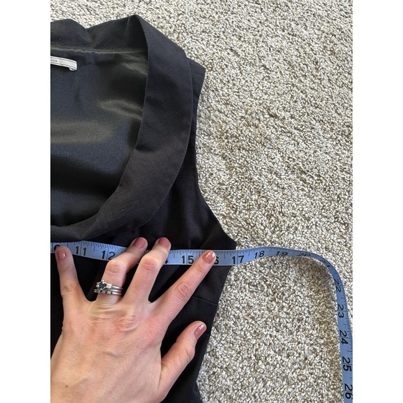 Anthropologie Black Mini Skater Party Cocktail Formal Dress Polka Dots Size 6 - Picture 2 of 9